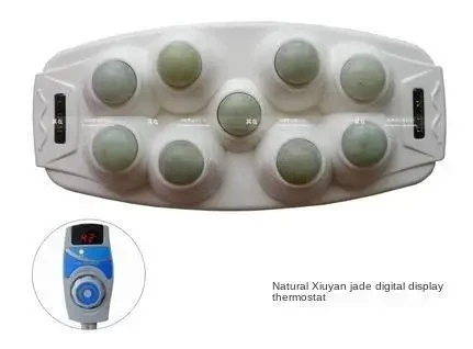 Customizable Jade Heat Therapy Massager Physical Therapeutic Device For Body Ten Massage Point Relaxation and Muscle