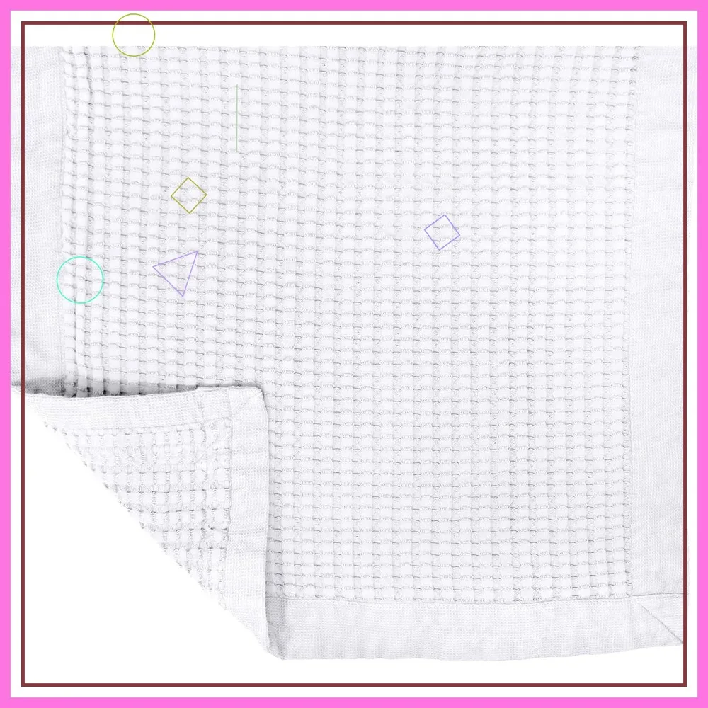 

Quick Dry Bath Mat Super Absorbent Cotton Waffle Weave Washable Modern Style for Shower Bathroom