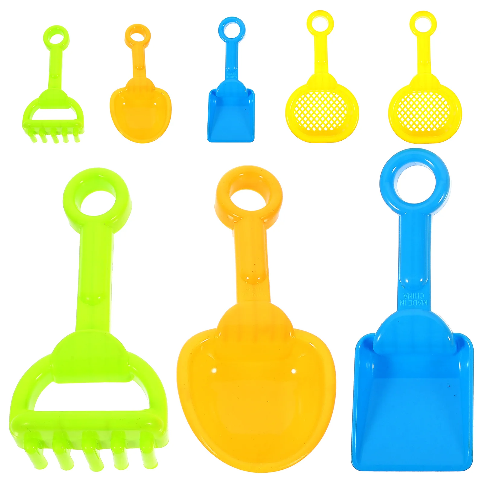 

8 Pcs Beach Toy Toys Mini for Kids Sand Dig Shovels Portable Pet Plastic Child Playing