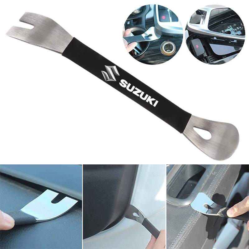 For SUZUKI Bandit Swift Alivio SX4 Jimny Gn125 Car Door Remover Tool Pry Radio Fastener Panel Puller Maintenance Accessories
