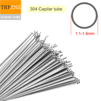 304 stainless steel tube Superfine tube  outer diameter 1.1mm-1.9mm wall thickness 0.1mm--0.5mm Micro-diameter SUS304 tube