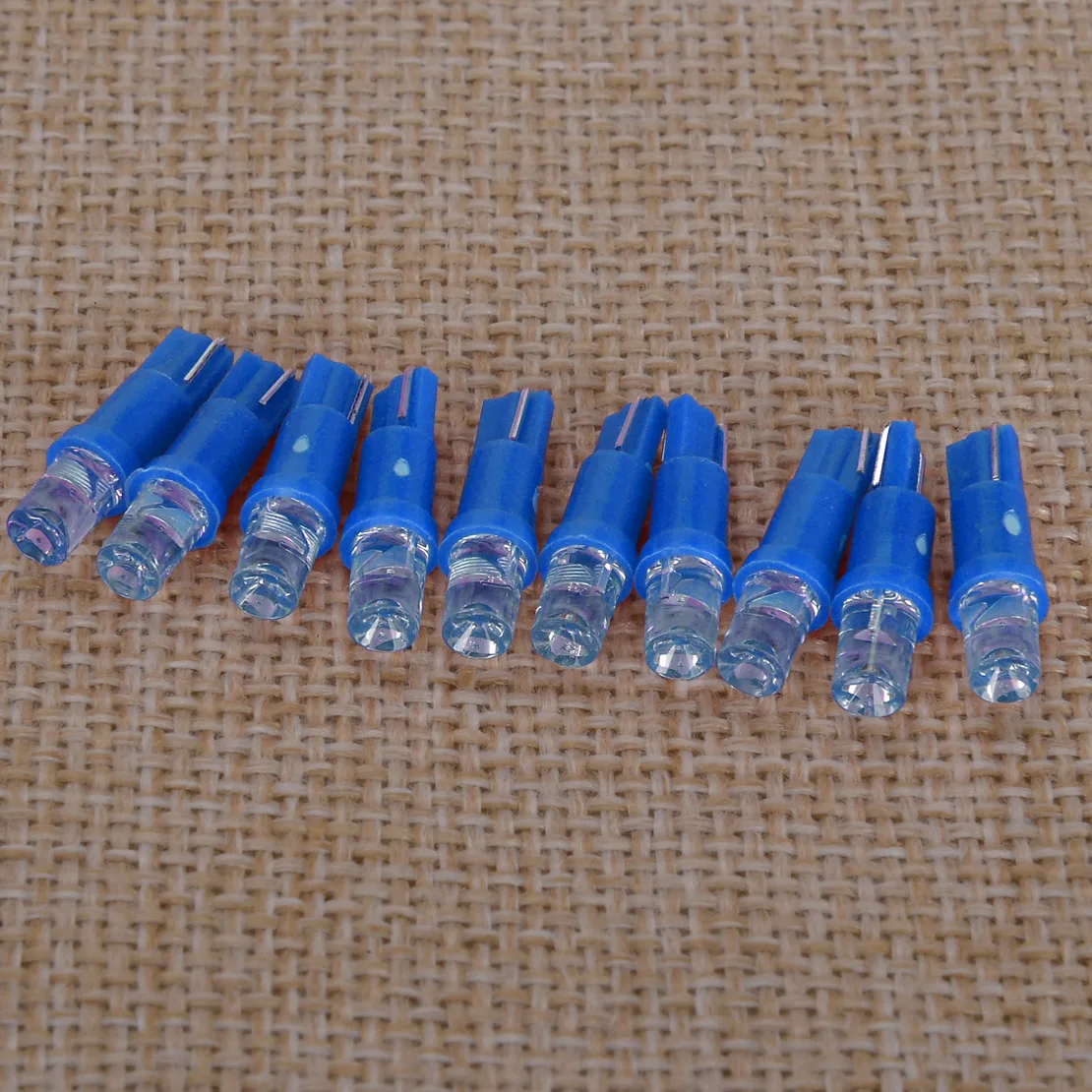10Pcs Blue Car Interior 12V 1W T5 W2x4.6d Wedge Dash Dashboard Panel Light Gauge Reading Led Lamp Bulb