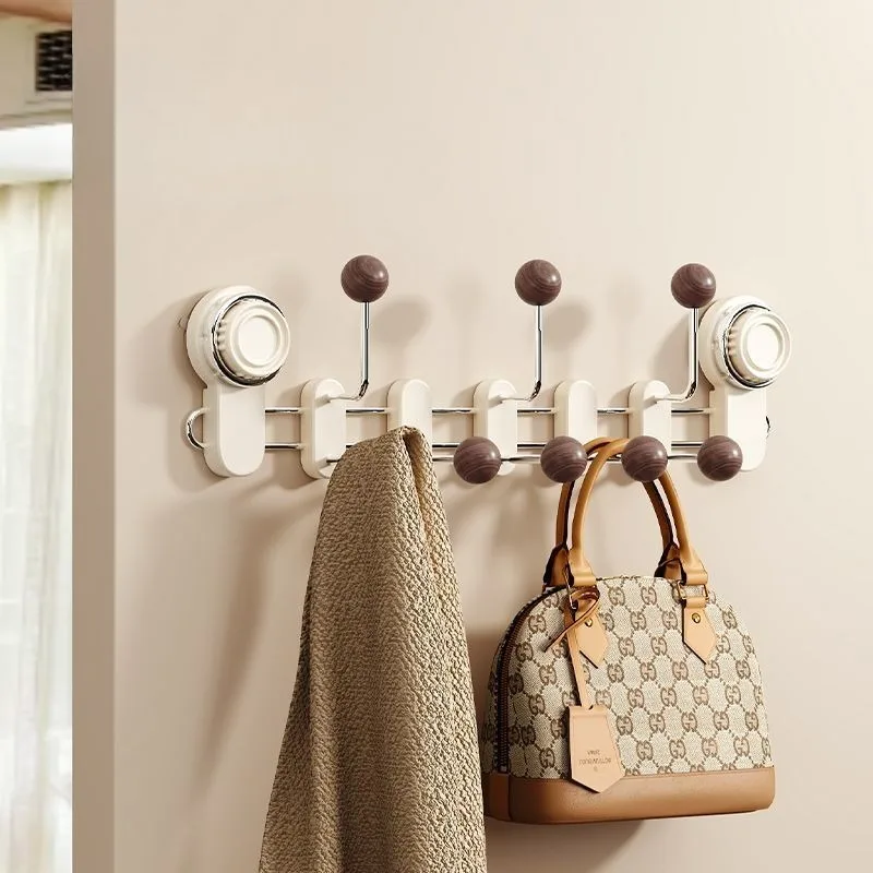 

Modern Simple Suction Cup Type Wall Clothes Hanger Multifunctional Living Room Entrance Hall Wall Clothes Hanger Easy Install