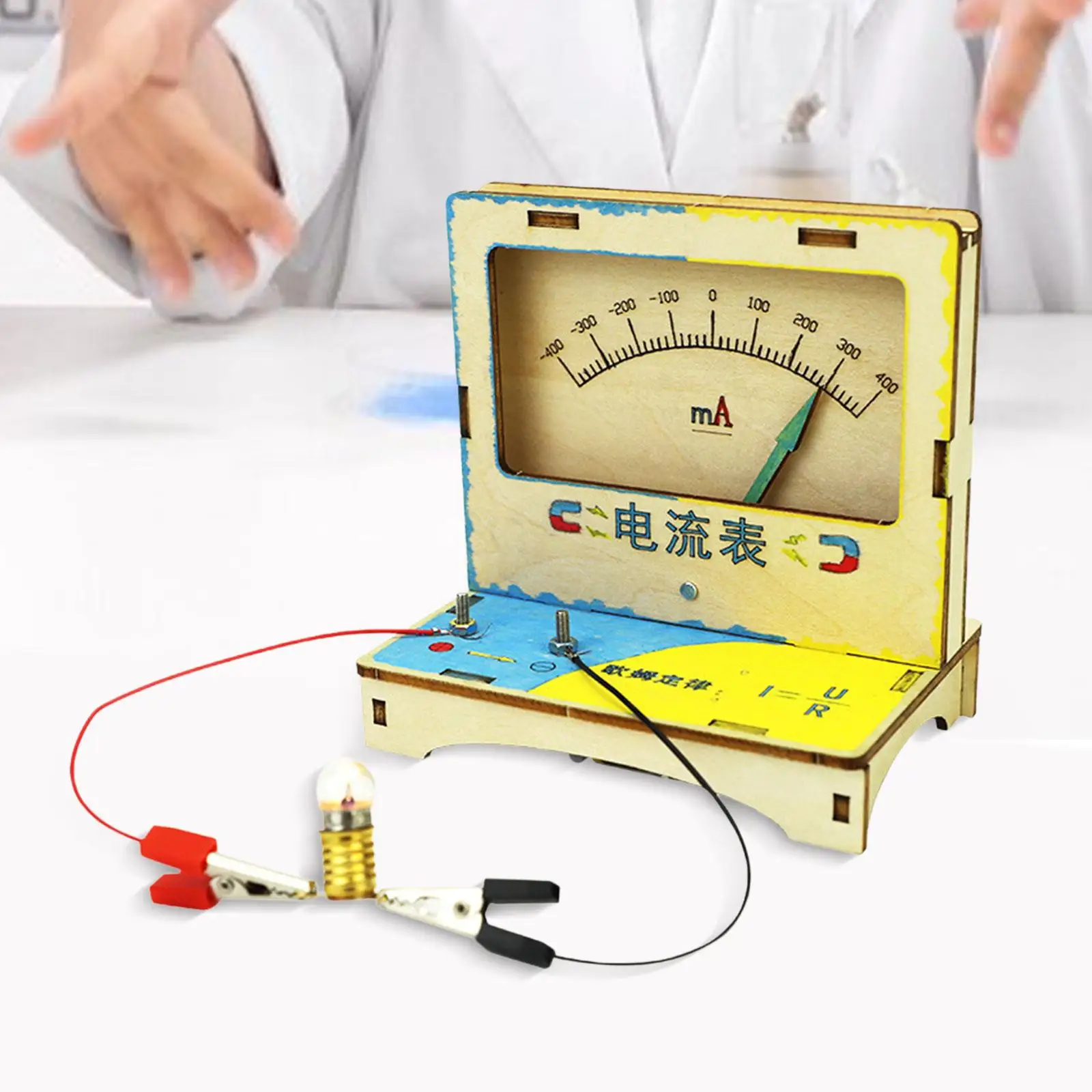 

DIY Educational Model Set Toys Assembly Wooden Science Projects Diy Ammeter Toy Science Experiment Project for Kids Girls Boys