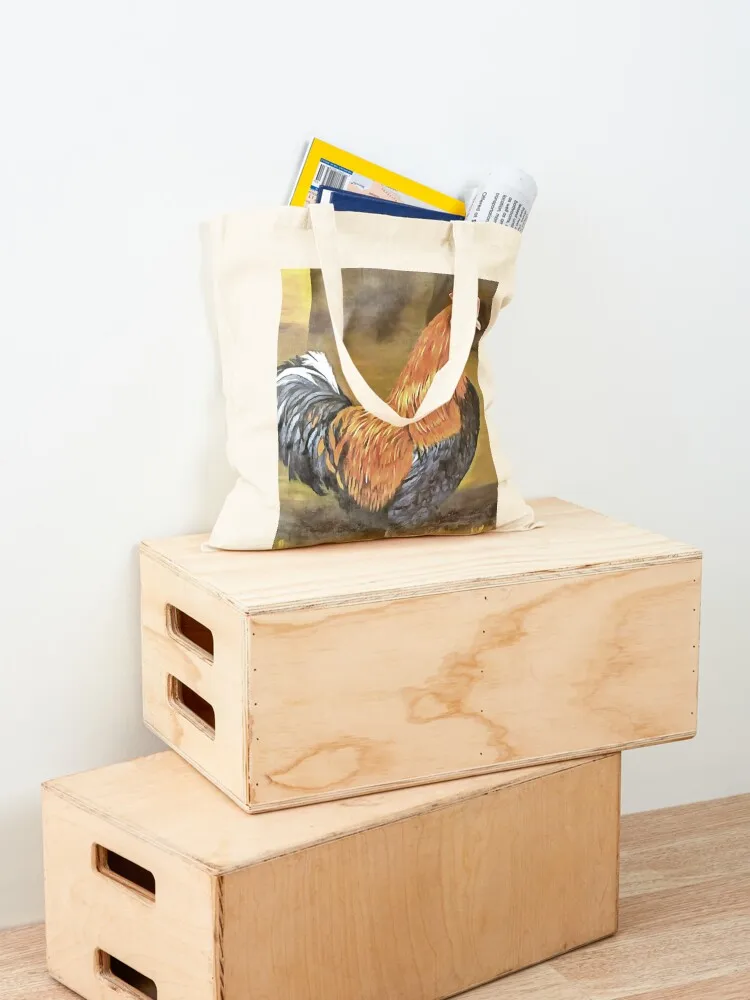Keeping Chickens Farmyard Rooster Art Tote Bag Shopper handbag Cloth bag great bag shopper women canvas