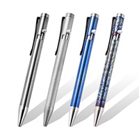 TIMULTI Multi-functional Titanium Alloy Tactical Pen, Titanium Personal Defense pen, EDC Heavy Duty Metal Pen