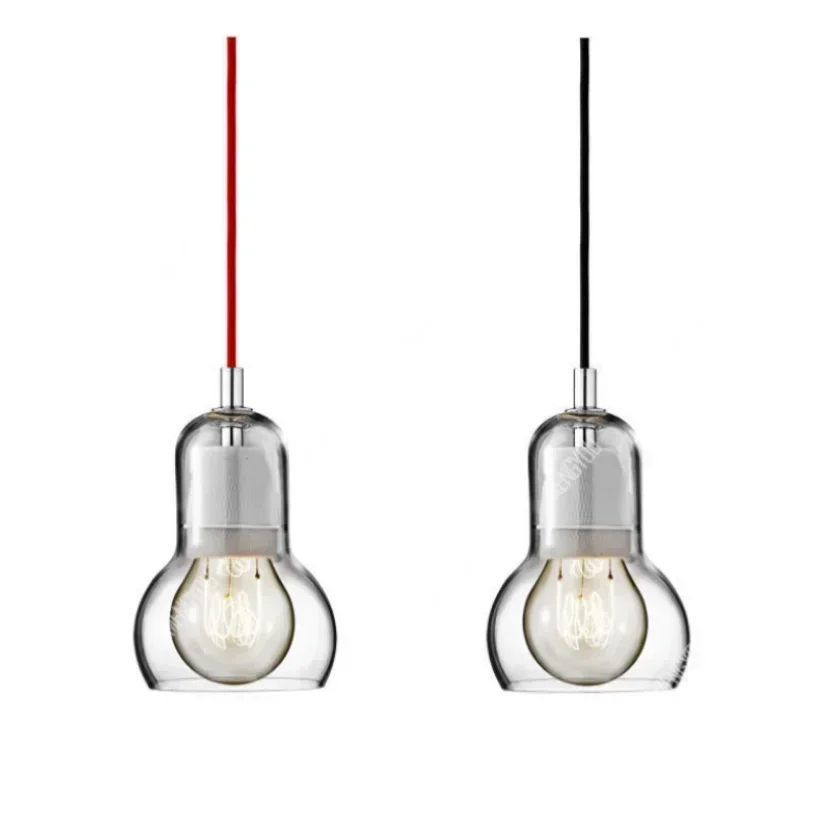 Modern Glass Pendant Light for Kitchen Restaurant Shop Bedroom Hanging Lamp Ceiling Chandelier Luminaire Home Decor