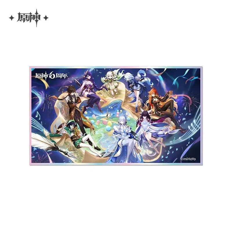 serie-de-celebrations-du-sixieme-anniversaire-du-jeu-genshin-impact-comprenant-des-accessoires-de-cosplay-officiels-et-du-papier-colore-en-acrylique