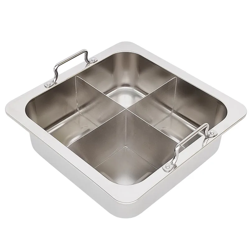 

commercial binaural pan, induction cooker , household basin, hot , stainless steel , thickened mandarin duck pot, pot