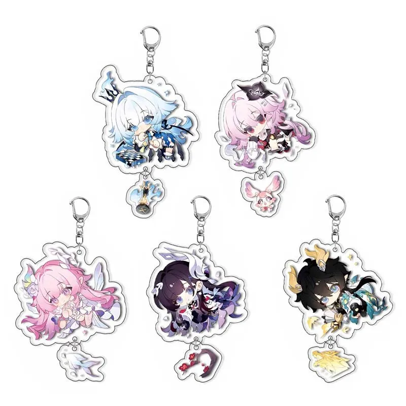 Honkai: Star Rail Phainon Anaxa Philia Cool Keychain Backpack Decorative Hanger Unique Gift For Teen Boy Girl College Student