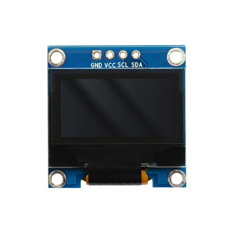 Módulo de exibição OLED de 0,96 polegadas, resolução 128*64, driver SSD1306, módulo de tela LCD, interface IIC, 4 pinos, 3,3 V