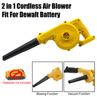 2 in 1 Cordless Air Blower & Vacuum Cleaner Electric Dust Computer Collector Leaf Duster Power Tools For Dewalt 18V 20V Battery