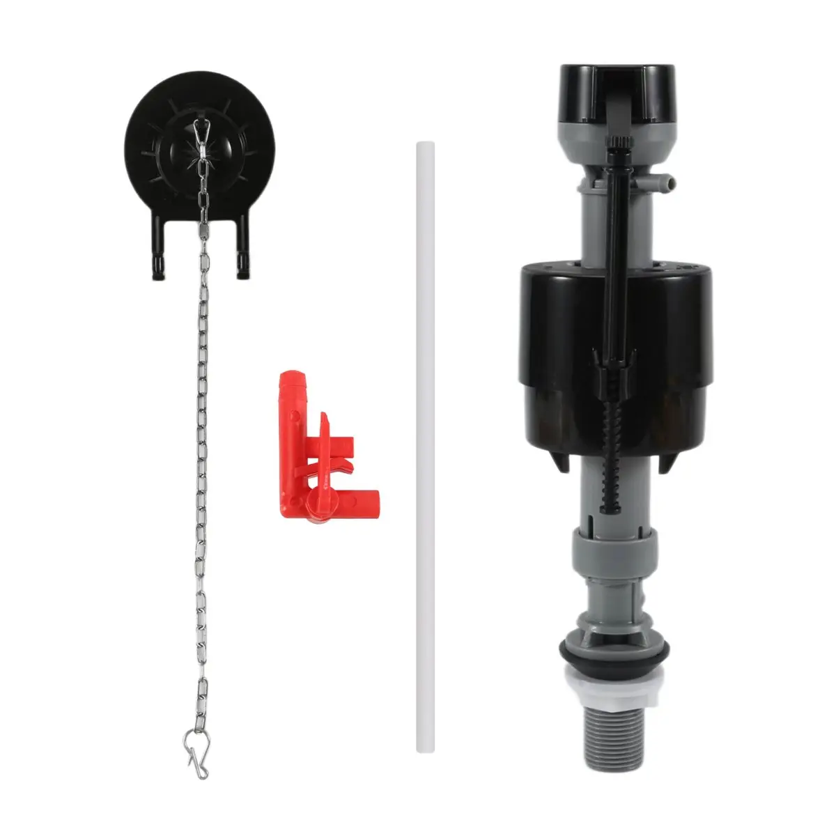 DT77 Universal Toilet Repair Kit for Inside Tank Includes Adjustable Fill Valve & 2-Inch Flapper Quiet & Easy Installation