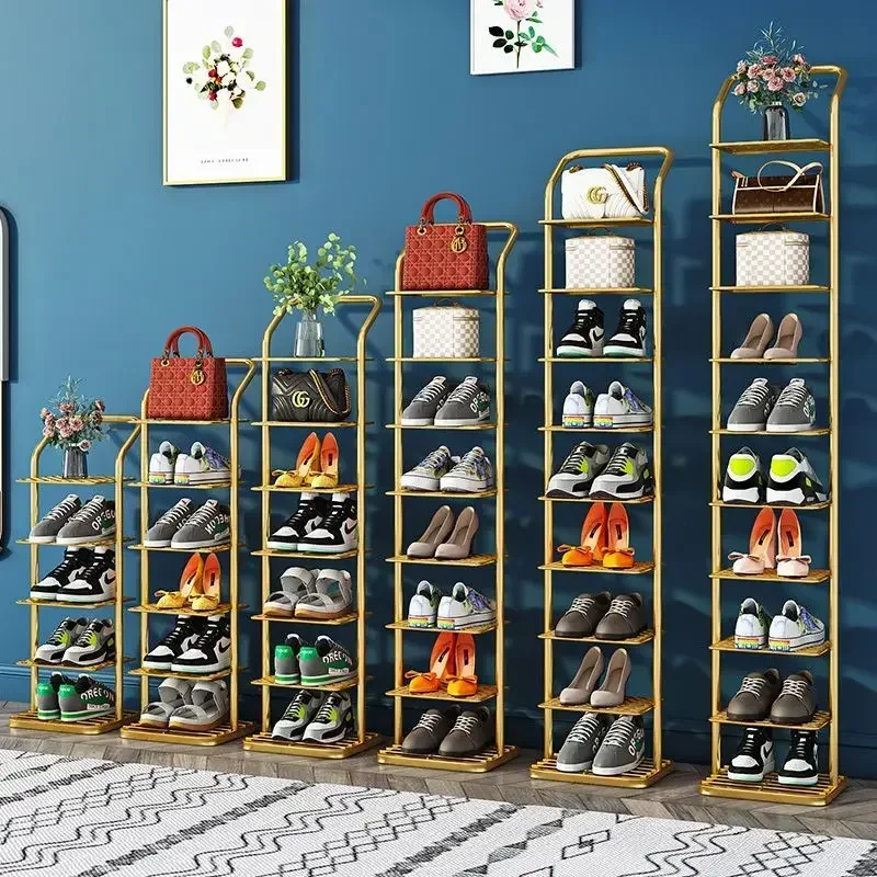 Shoes Rack Simple Doorstep Household Layered Partition Shoe Rack Cabinet Dormitory Entrance Small Narrow Dustproof Shoe Rack