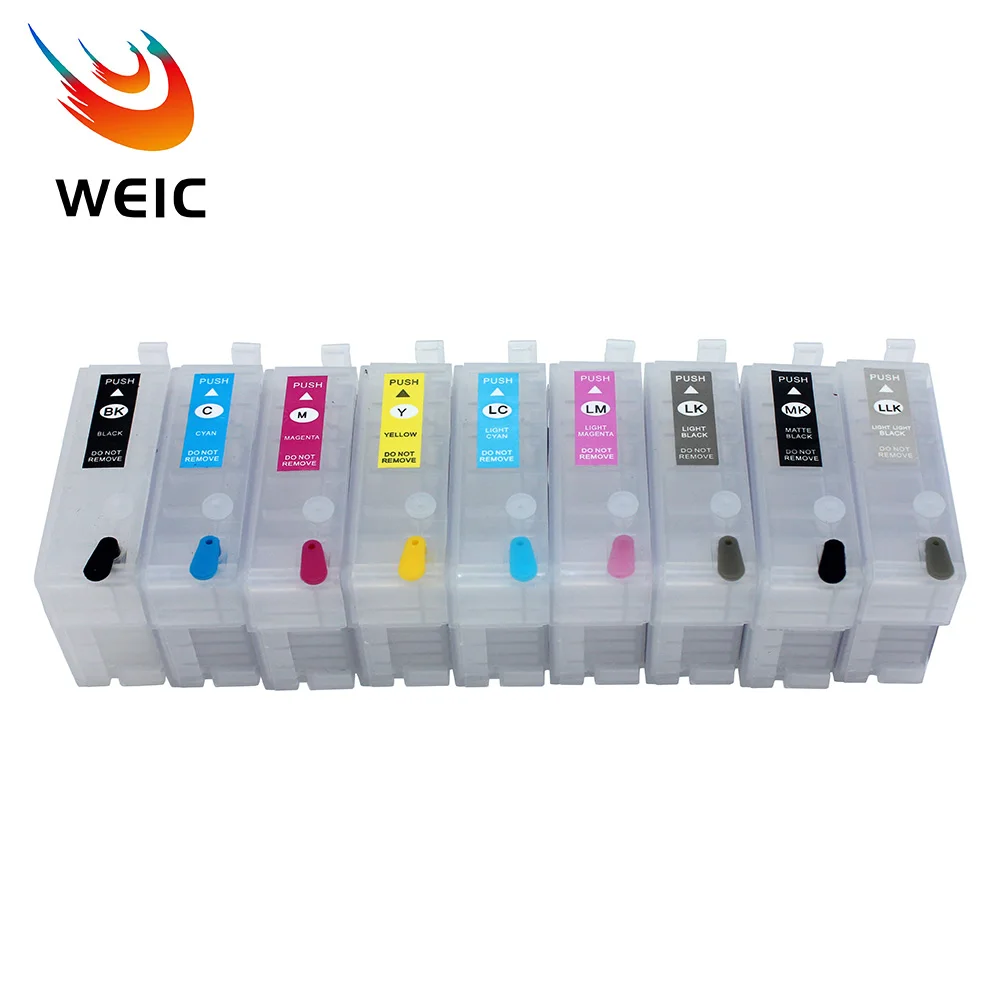 

9Colors T1571-T1579 Refillable Ink Cartridge for Epson Stylus Photo R3000 Printer with ARC Chip