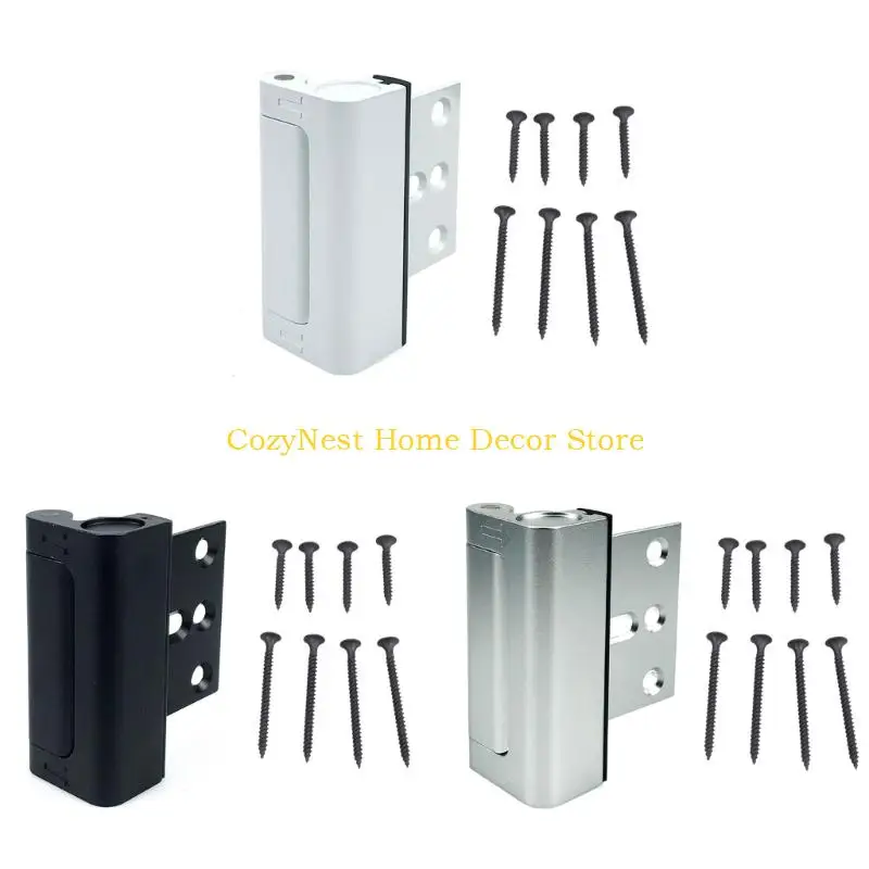92MF Aluminum Alloy Door Reinforcement Lock Home Security Door Lock Safety Door Reverse Bolt Indoor Security Door Latches