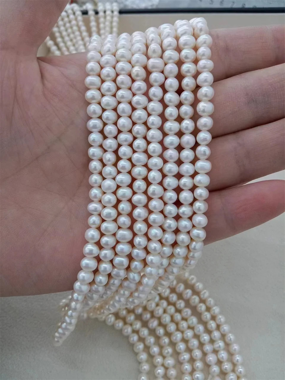 Trendy Vintage Natural Freshwater Pearl Wholesale 1-6A for DIY Small Size 2-4mm Fine Woman Necklace Wedding Party Jewelry