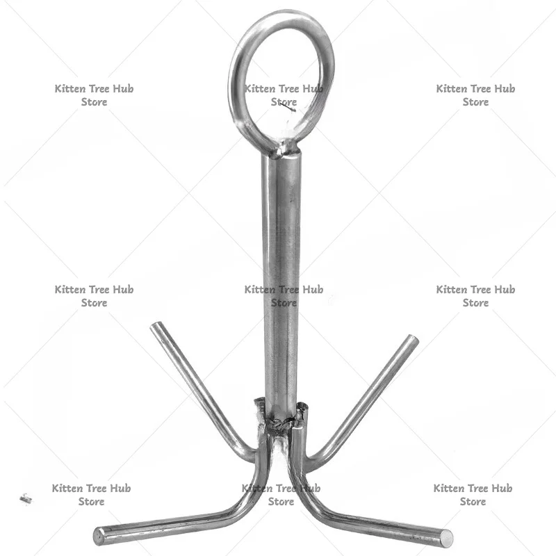Stainless steel four-claw anchor, umbrella anchor, four-claw boat anchor, four-claw hook, marine hardware accessories