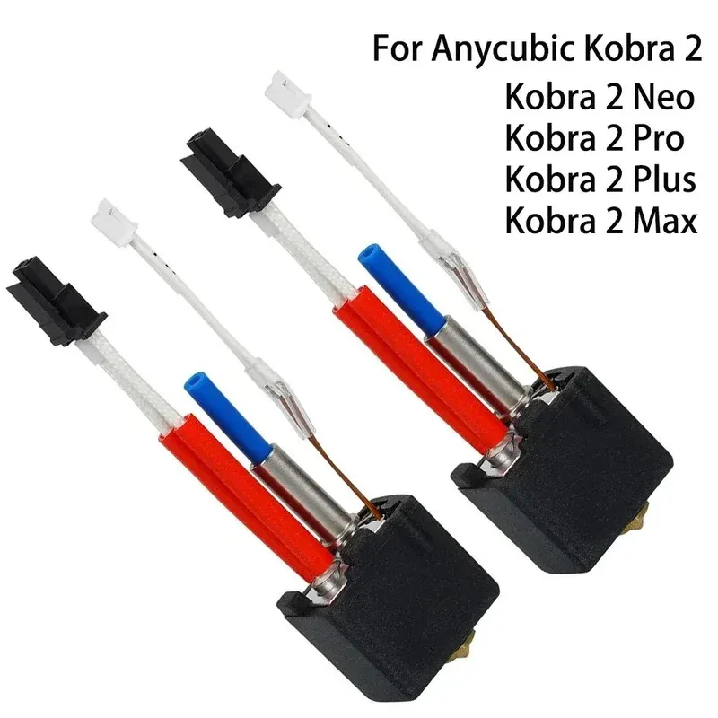 

Cobra J-Head Cartridge Heater, Hot End for AnyCubic 2 Plus Max Neo Pro 3D Printer Parts, 24V, 40W