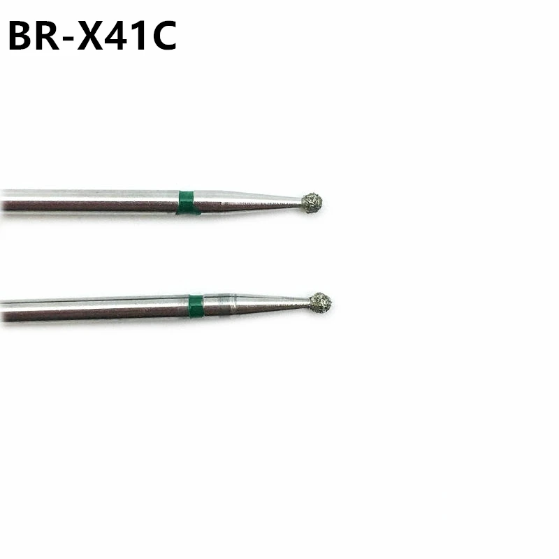 10pcs Dental Lab High Speed Handpiece Turbine Diamond Burs Polishing Tooth Preparation Bur BR-X41C