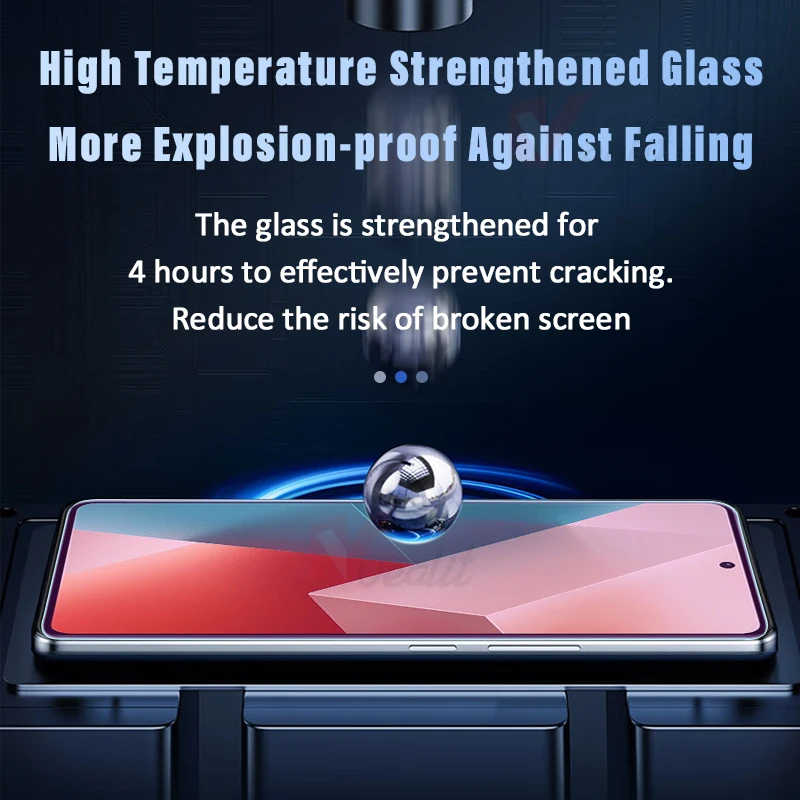Anti Blue Light Tempered Glass For Xiaomi Redmi Note 13 13R 12 11 10s 9 Pro Screen Protector Redmi 13C 12C 10C 10A K70 K60e K50