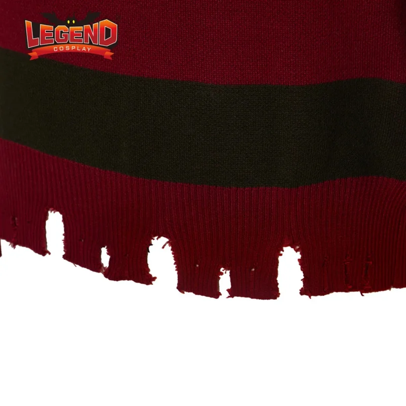 Freddy Krueger Cosplay Pullover Horror Kostüm ein Albtraum auf Ulme Straße Langarm gestrickt gestreifte Top Kleidung für Frauen Männer