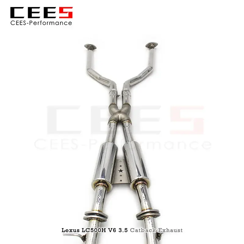 CEES Catback Exhaust for Lexus LC500H 3.5 V6 2018-2022 Escape Performance SUS304 Valve Muffler Automobile Tuning Exhaust System