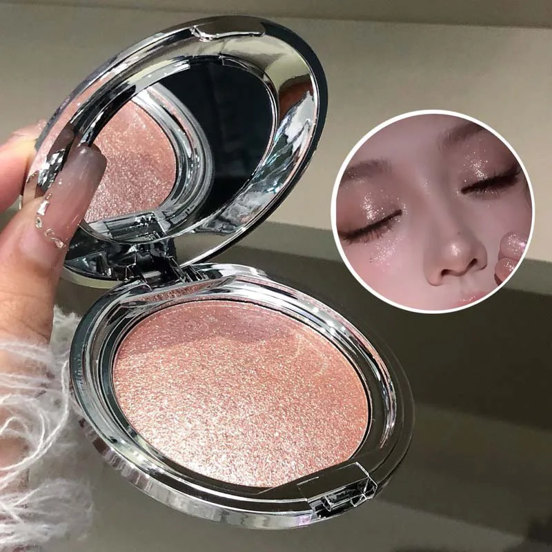 Cream Highlighter Makeup, Shimmer Glow Face Highlighter, Long Lasting Waterproof Highlight Cream, Silky Texture, Natural Finish