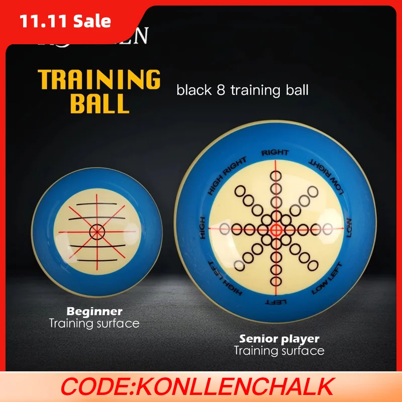

KONLLEN Billiards Cue Ball Practice Training Artifact Replacement 2-1/4 / 2-1/16" Table Ball Practice Snooker Accessories