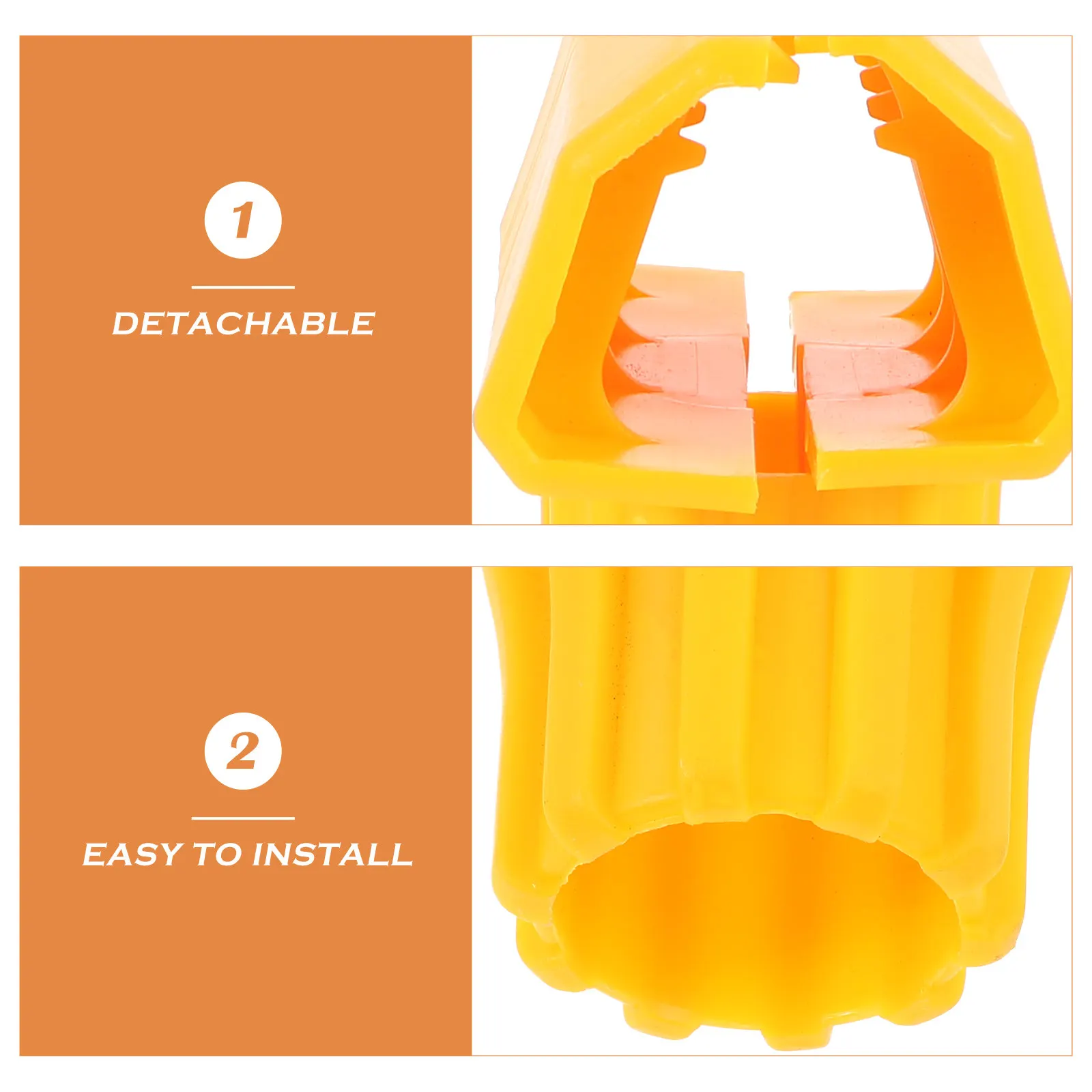 2Pcs Detachable Mop Head Clamp Plastic Mop Replacement Holder for Tile Wood Laminate Floors Strong Water Absorption Clip