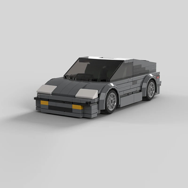 City Car Model MOC Building Bricks CRX Light Sporty Compact Car Modular Technology Children Holiday Gifts Assemble Toys Suit