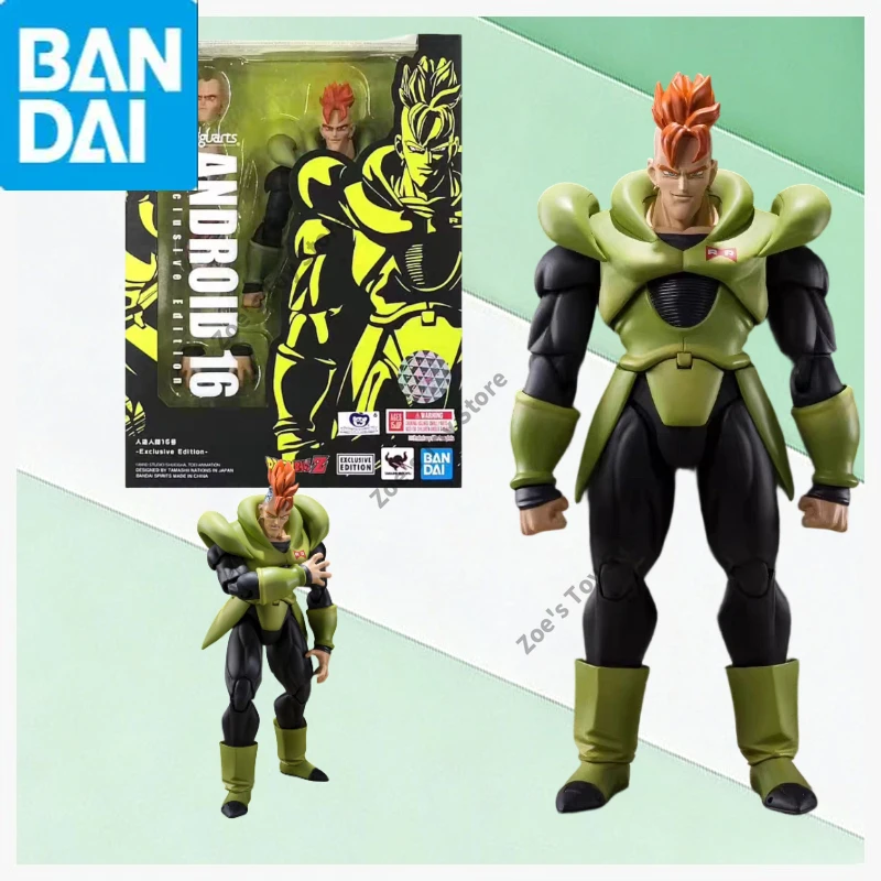 

В наличии 100% оригинальный продукт Bandai Dragon Ball Z S.H.Figuarts SPIRITS Android No. Коллекционная фигурка из ПВХ, 16 см