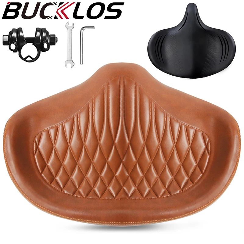 

BUCKLOS Bicycle Widen Saddle Ergonomic Bicycle Saddle Thicken Bicycle Seat Cushion Comfortable Long Distance Bike Seat