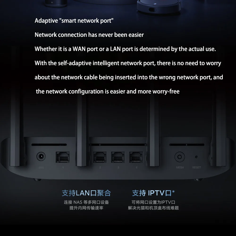 Xiaomi Redmi Router AX6000 5952Mbs WiFi6 512MB Quad-core CPU Mesh Repeater External Signal Network Amplifier Use With Mijia APP