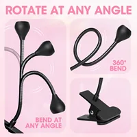 Lampe UV pour séchage des ongles, longueur d'onde 395 nm, mini lampe de bureau à clipser, USB, pour ongles en gel, manucure, outils de salon 3