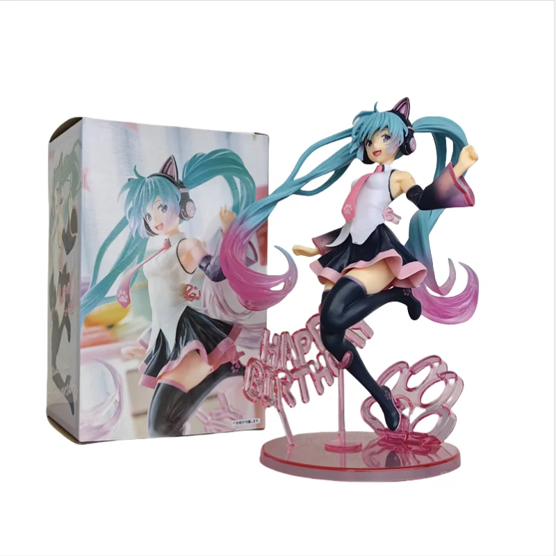 Hatsune Miku Birthday Artist Modeling Animation figure Anime Decoration Cute Model Chassis Gift Decoration