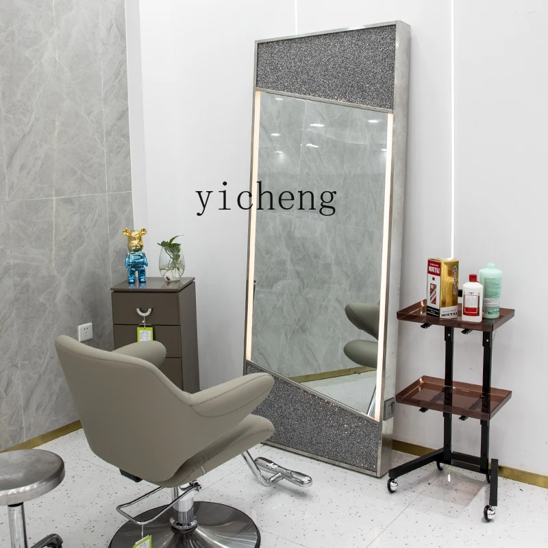 DD  barber shop mirror table Special hair salon mirror table Floor-to-ceiling mirror table