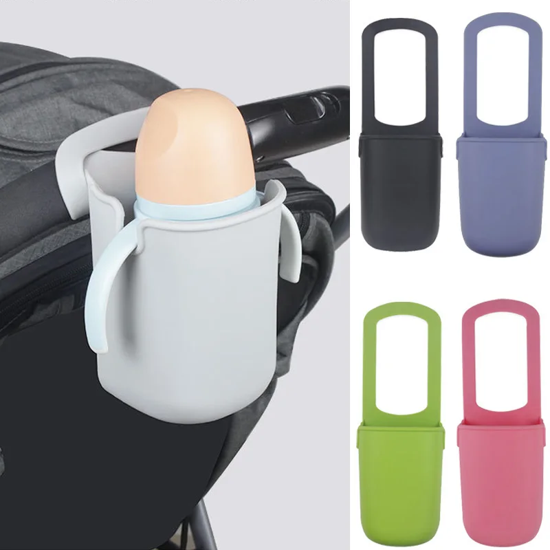 Multi-Functional Silicone Cup Holder for Baby Stroller Universal Milk Bottle Storage Bag Bicycle Baby Stroller Water Cups Holder