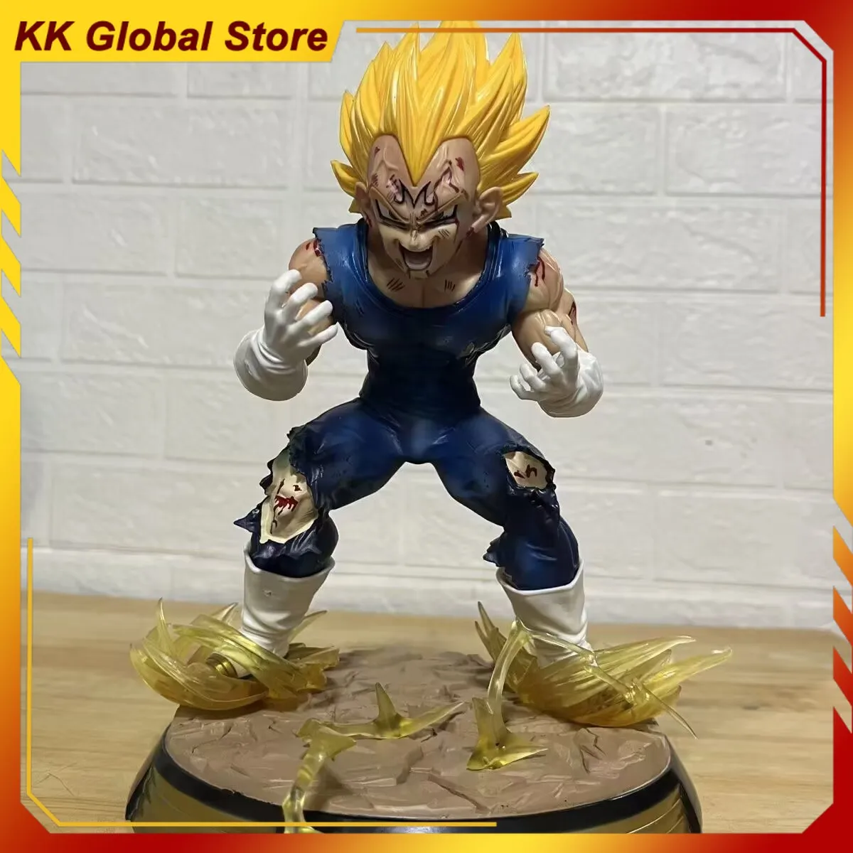 

27cm New Dragon Ball Anime Figure Vegeta IV Perimeter Fighting Form Model Statue Desktop Decoration Ornaments Christmas Gift Toy