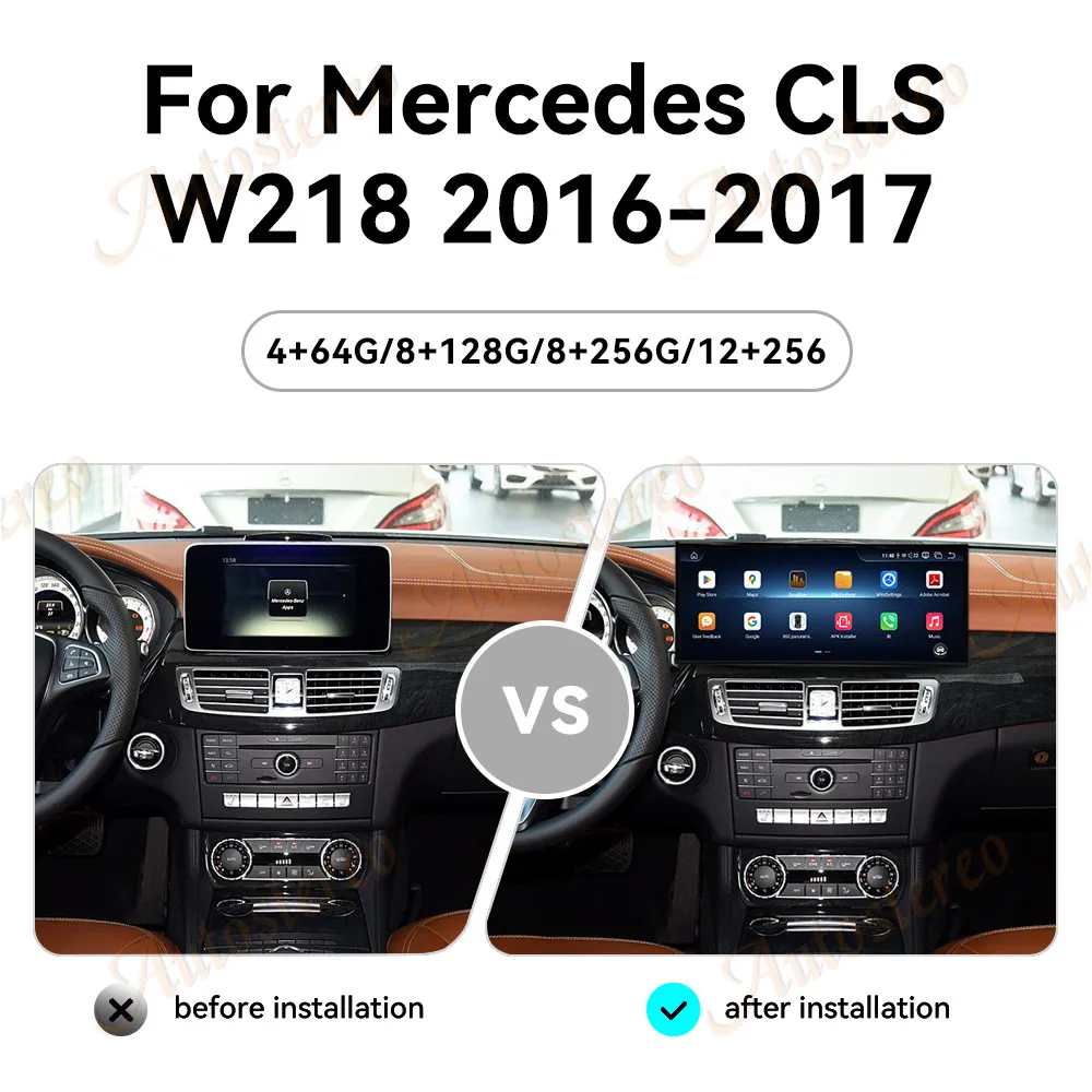 

15.8 Inch Android 14 Carplay For Mercedes Benz CLS W218 2016-2017 Car Multimedia Player GPS Navigation Car Radio Head Unit