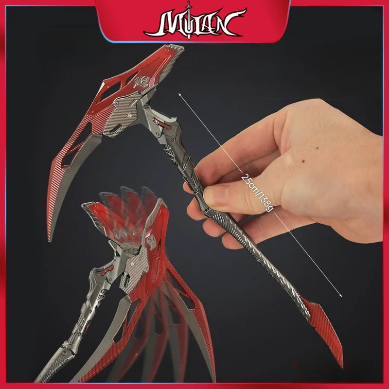 22 سنتيمتر ساحة اندلاع لعبة صينية الأجهزة الطرفية ريبر المنجل المعادن الحرفية الأسلحة نموذج تحصيل الحلي لعبة الهدايا الإبداعية #1