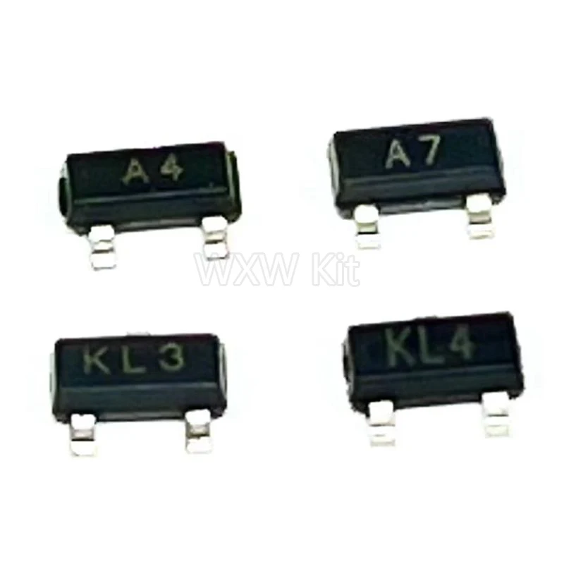 100 قطعة BSS138LT1G BSS138 سوت سوت-23 BSS123 BSS84 BAW56 BAV99 BAV70 BAT54S BAT54C BAS16 2SC945 2SC1815 2SC1623 2SA1015 2N7002 #1