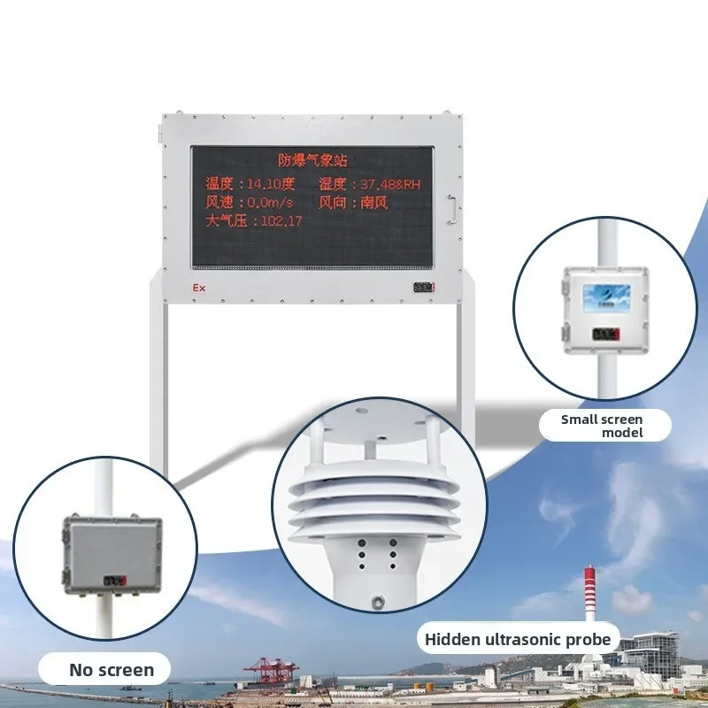 Ultrasonic wind speed anemometer, refining flour monitoring system