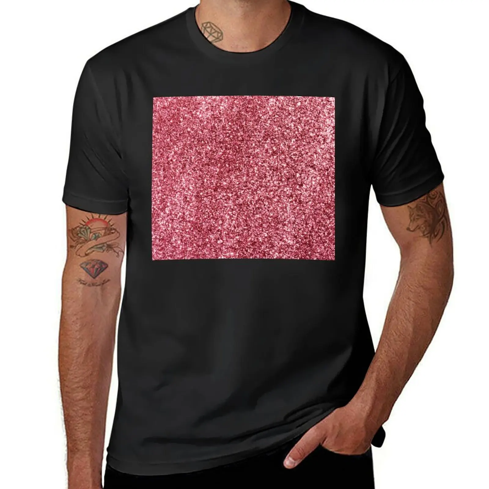 

Glamorous Pink T-Shirt aesthetic clothes sports fans t shirts for men cotton