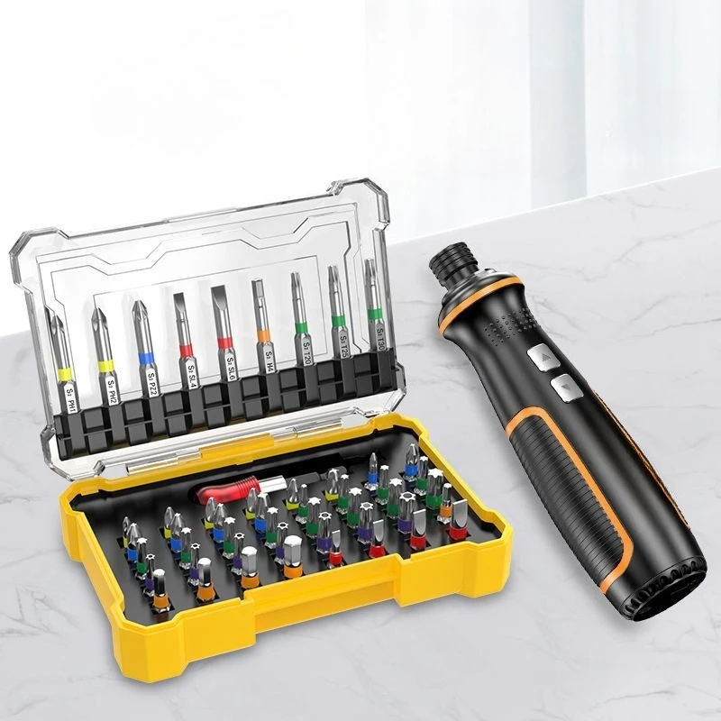 

Electric screwdriver, strong magnetic electric screwdriver head, batch head set, cross one-word multi-function inner hexagon