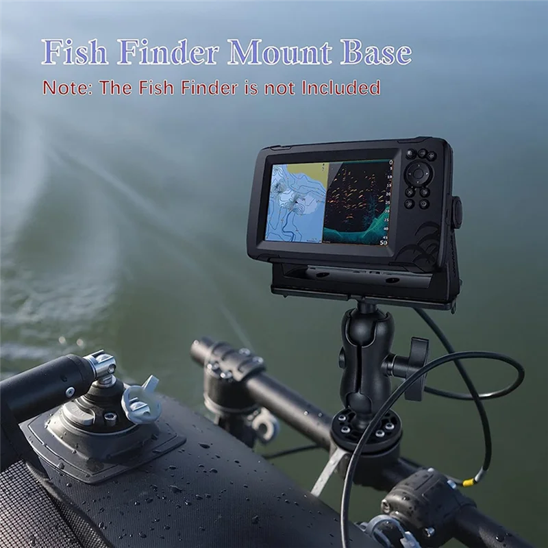 A19F-База детектора рыбы, универсальная 360° °   Вращающийся шариковый кронштейн для детектора рыбы, подходящий для океанских лодок, каяков и понтонов