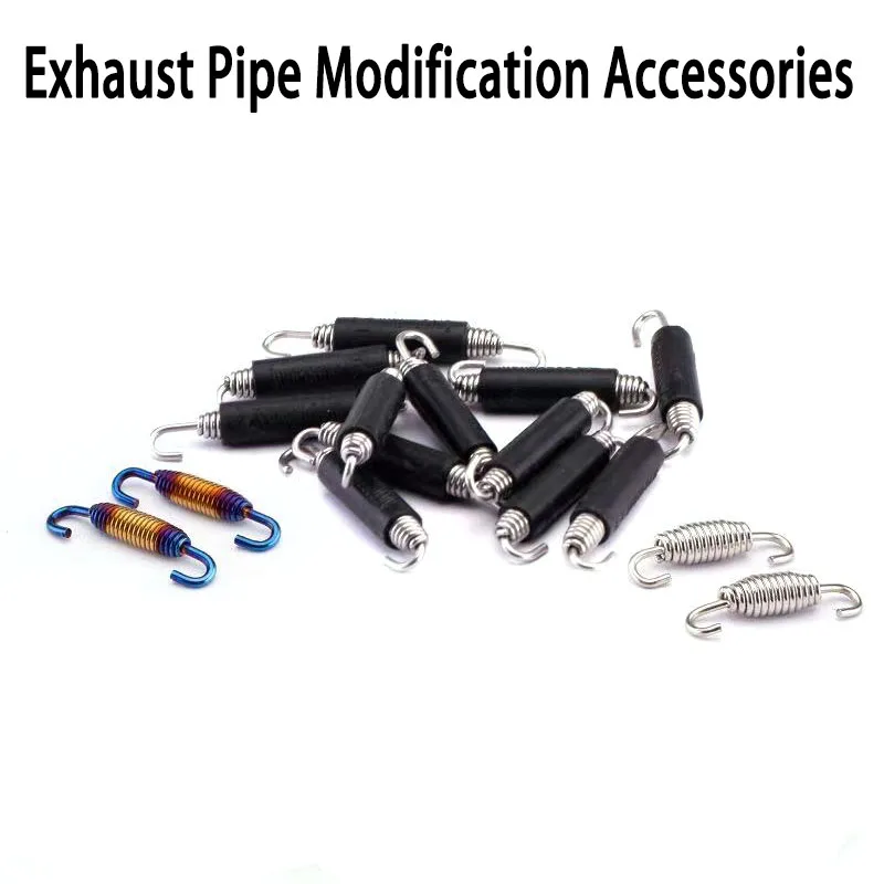 

2 pcs Motorcycle muffler spring, motorcycle accessories, stainless steel spring hooks