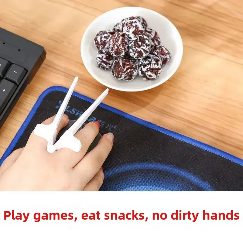 Креативные палочки для еды на палочках — портативный зажим для закусок для чипсов/садалей, нескользящие щипцы для еды с удобным захватом, ленивый кухонный инструмент