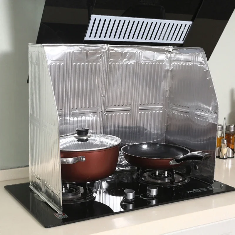 

Kitchen Oil Splash Guard Gas Stove Cooker Oil Removal Scald Proof Board Protect Silicone cup lid cover Silicone pan protector