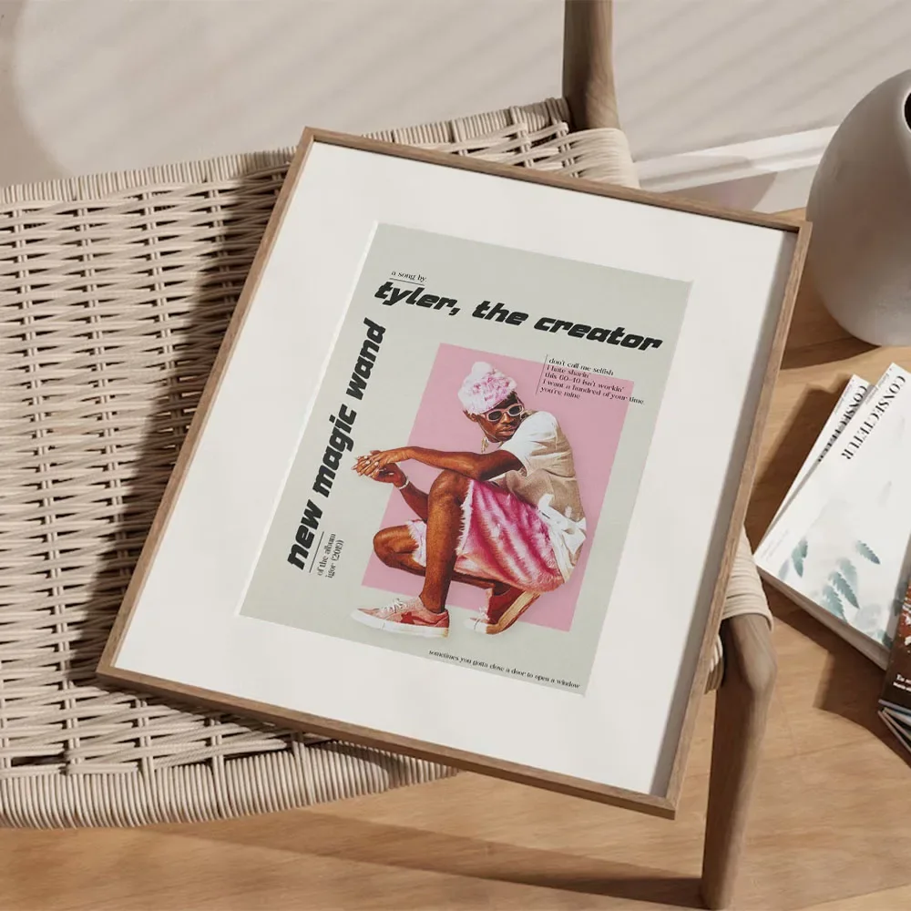 الهيب هوب مغني الراب تايلر-الخالق جديد عصا سحرية ألبوم الموسيقى ملصق ملصقات جدار لوحات ديكور المنزل النوم